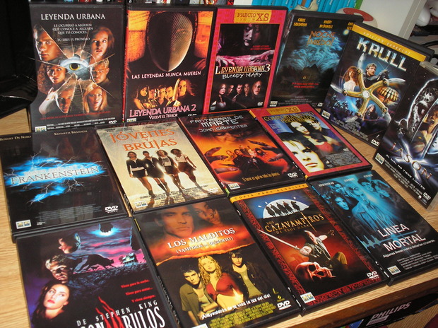 Mas dvd's, miedito y míticas.
