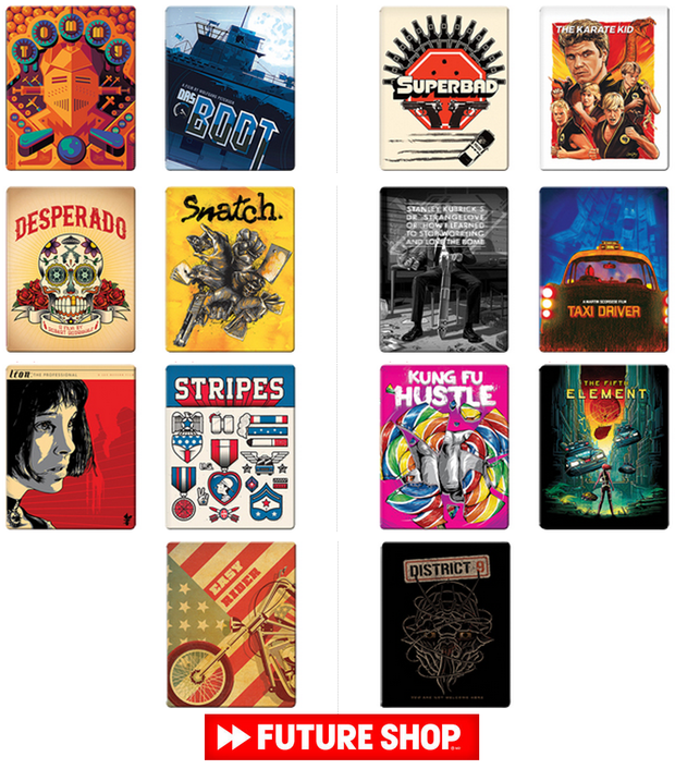Espectaculares Steelbooks de "Future Shop "(Canada)