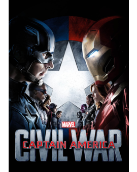 Nuevo cartel de Capitán América: Civil War. Esta vez Iron Man lleva su casco