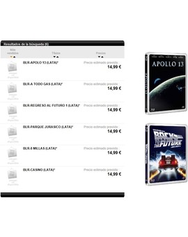 Nuevos Steelbooks de Universal para 22/08/2012