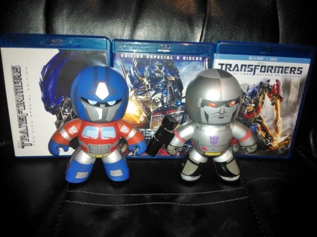 Transformers Saga + Mighty Muggs "Optimus y Megatron G1"