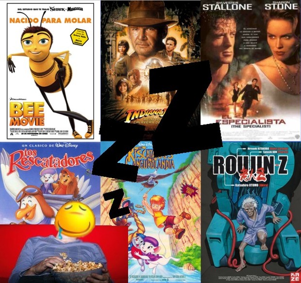 ¿Con cuál o cuales pelis te has dormido?
