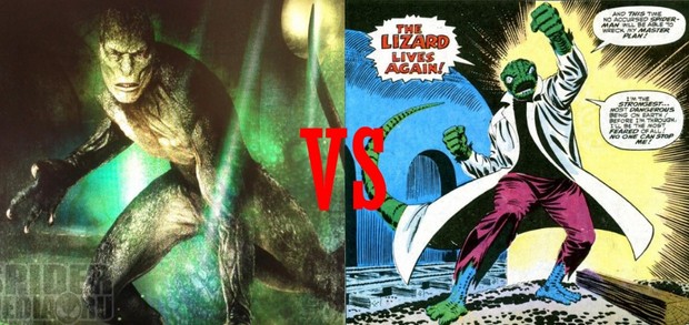 El Lagarto de Spidey, ¿mejor en cómic o en película?