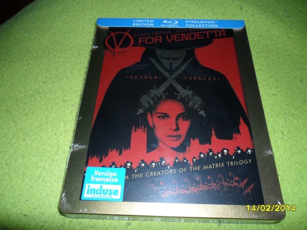 V de Vendetta: Steelbook - Amazon.ca (13/02/2014)