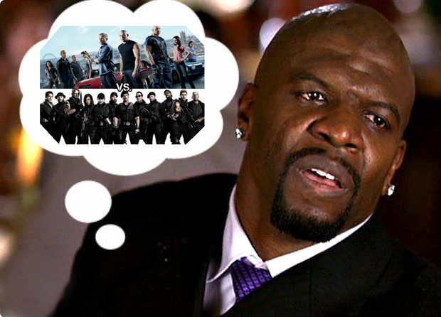Terry Crews sueña con "Los Mercenarios vs A Todo Gas"