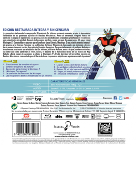 Detalles finales de Mazinger Z en Blu-ray