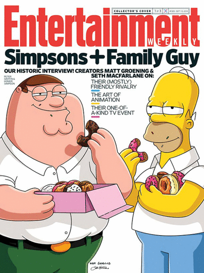Padre de Familia + Los Simpson: Portadas de EW