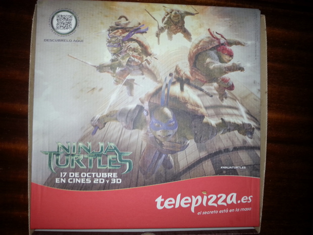 Las tortugas ninja en las cajas de telepizza