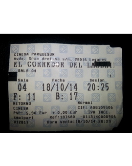 Mi entrada de El Corredor del Laberinto segundo visionado