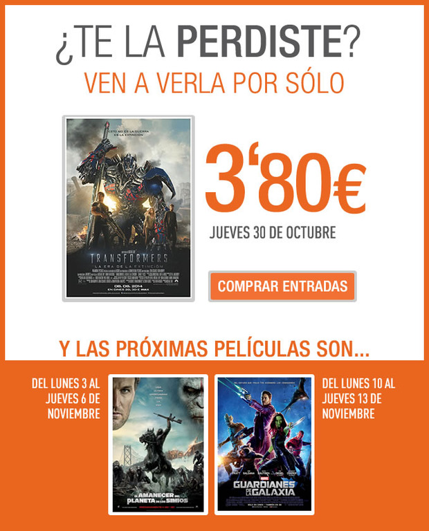 Proximas ofertas Cinesa