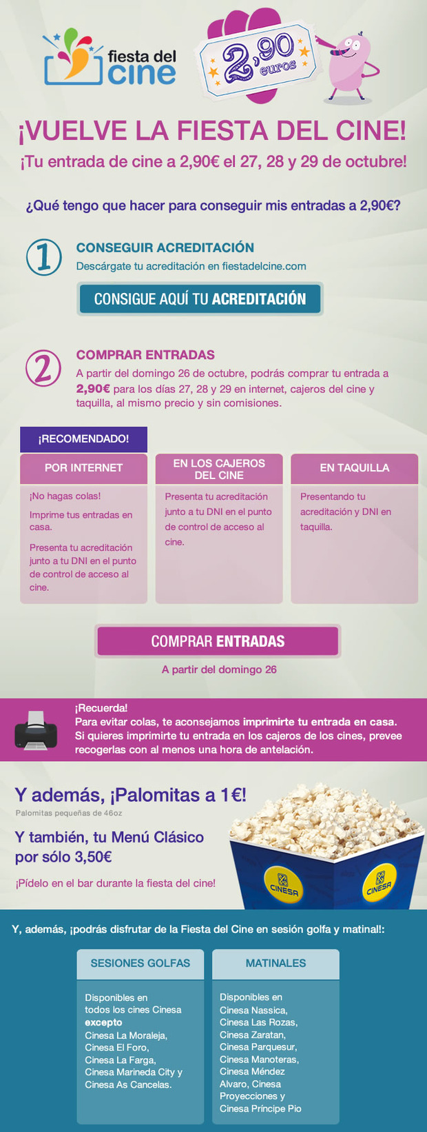 Fiesta del cine: ¿Que peliculas habeis visto durante estos 3 días de fiesta del cine?