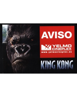 Ticket anunciando descanso de King Kong 1/2
