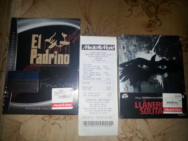 Trilogia El Padrino + El Llanero Solitario: Mi pequeño Black Friday