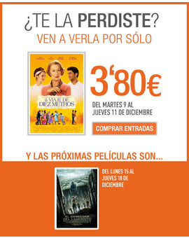 Proximas ofertas Cinesa