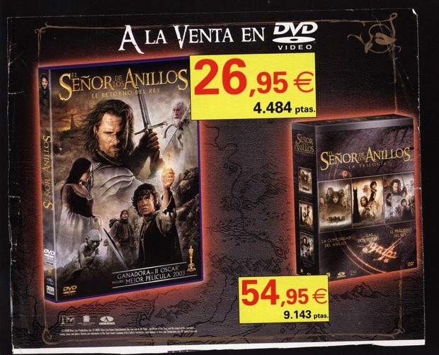 ¡¡¡El retorno del rey a la venta en DVD!!! ¿Os acordais?