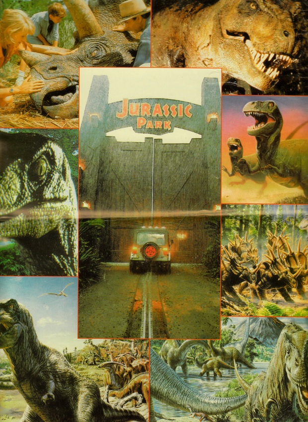 Jurassic Park: Foto de una carpeta que aún conservo del año 1993