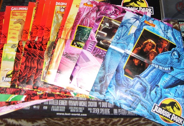 Jurassic Park: Colección posters Matutano 1993 completa y algunos duplicados y hasta triplicados