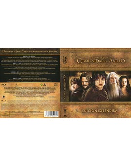 El Señor de los Anillos: La Comunidad del Anillo: Caratula Blu Ray versión Extendida