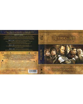El Señor de los Anillos: El Retorno del Rey: Caratula Blu Ray Versión Extendida