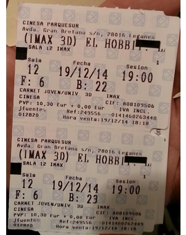 El Hobbit La Batalla de los Cinco Ejercitos: Mi entrada y mi critica