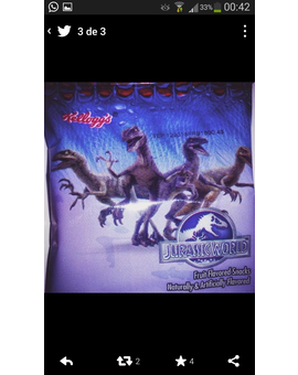 Jurassic world: diseño de las cajas de cereales de kellogs