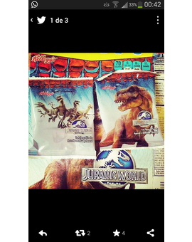 Jurassic world: diseño de las cajas de cereales de kellogs