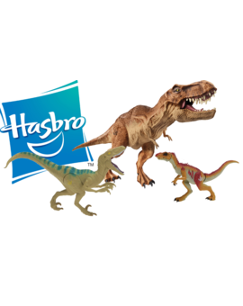Mas juguetes de #JurassicWorld : el velocirraptor "Echo", el allosaurio y nuestra querida Rexy 