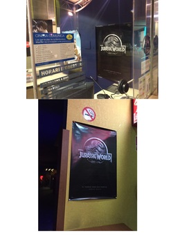 Los poster de Jurassic World ya comienzan a verse expuestos en los cines Españoles