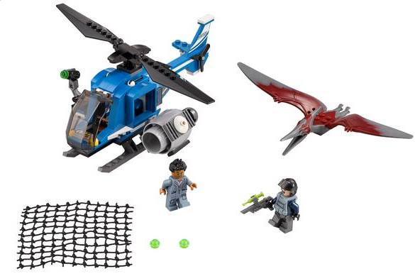 JUGUETES LEGO #JurassicWorld: el pterodactilo con el helicoptero 