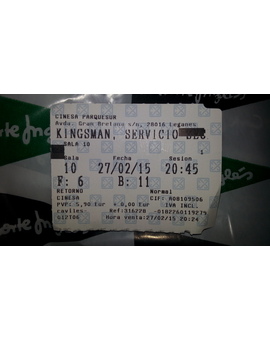 Kingsman Servicio Secreto: Mi Critica y mi Entrada