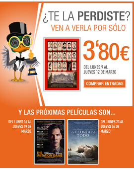 Proximas ofertas Cinesa