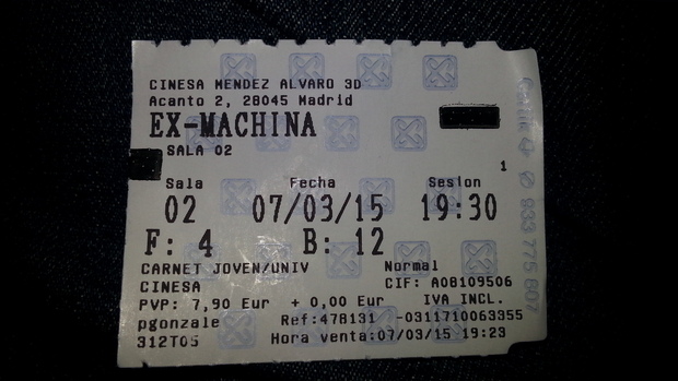 Ex Machina: MI critica y mi Entrada