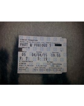 Fast & Furiuos 7: Mi critica y mi entrada