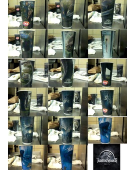 Los vasos de Dairy Queen de Jurassic World 