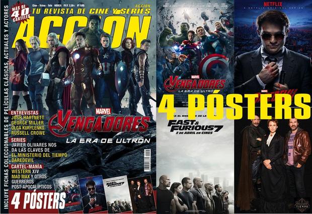 Portada y posters Accion Cine mes Mayo 2015