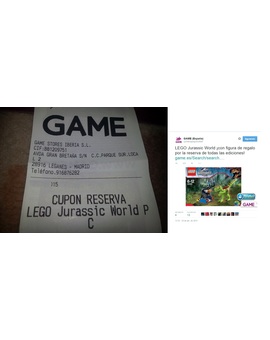 LEGO Jurassic World: Ya tengo reservado mi juego y con regalito además.