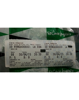Los Vengadores La Era de Ultron: Mi critica y mi entrada (PEQUEÑOS SPOILERS)