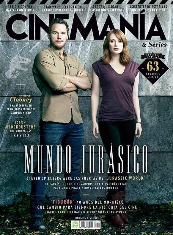 Cinemania mes Junio 2015: Portada dedicada a Jurassic World + Nuevo clip de Jurassic World