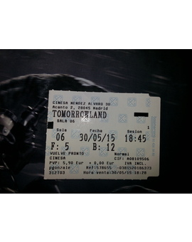 Tomorrowland: Mi critica y mi entrada