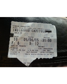 Insidious capitulo 3: Mi critica y mi entrada