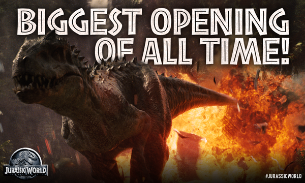 Jurassic World: El mejor estreno con mayor recaudación en toda la historia