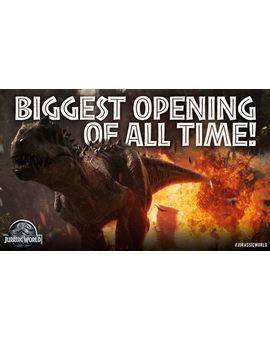 Jurassic World: El mejor estreno con mayor recaudación en toda la historia