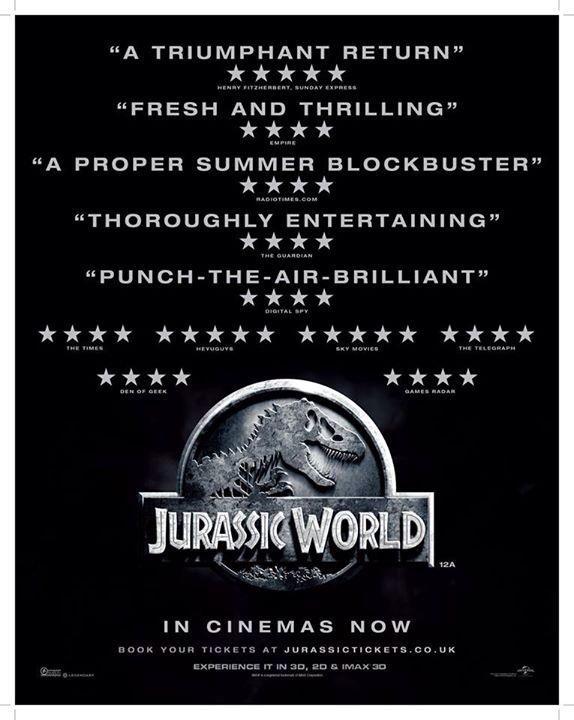 Jurassic World recaudó ayer lunes en USA 25 millones de $ más. La recaudación más alta de un lunes que se ha registrado en la historia.