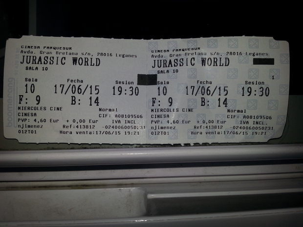 Jurassic World: Mi entrada del cuarto visionado