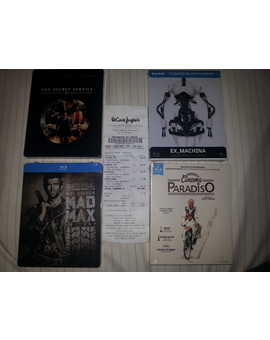Kingsman steelbook + Ex Machina steelbook + Mad Max Trilogy steelbook + Cinema Paradiso: Todo por 53,98 euros con el 40% de ECI