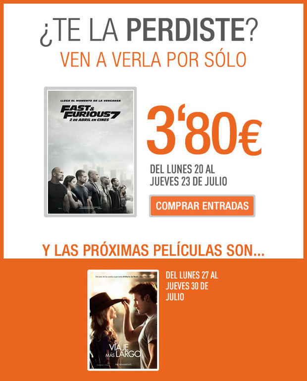 Proximas ofertas Cinesa