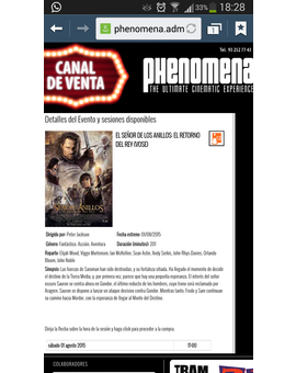 ESDLA El Retorno Del Rey en Phenomena