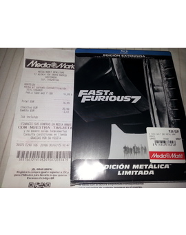 Mi compra de Hoy: Fast & Furious 7 Steelbook por solo 16,99 euros en MM Calle Alcala (Metro Goya)