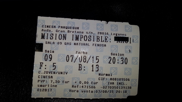 Misión Imposible: Nación Secreta: Mi critica y mi entrada