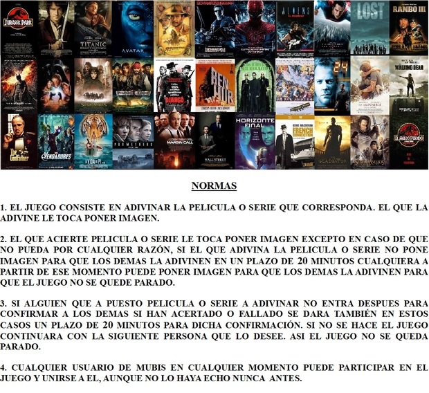 JUEGO: AVERIGUA a que PELICULA o SERIE corresponde la IMAGEN. ACTUALIZADO 12-08-2015